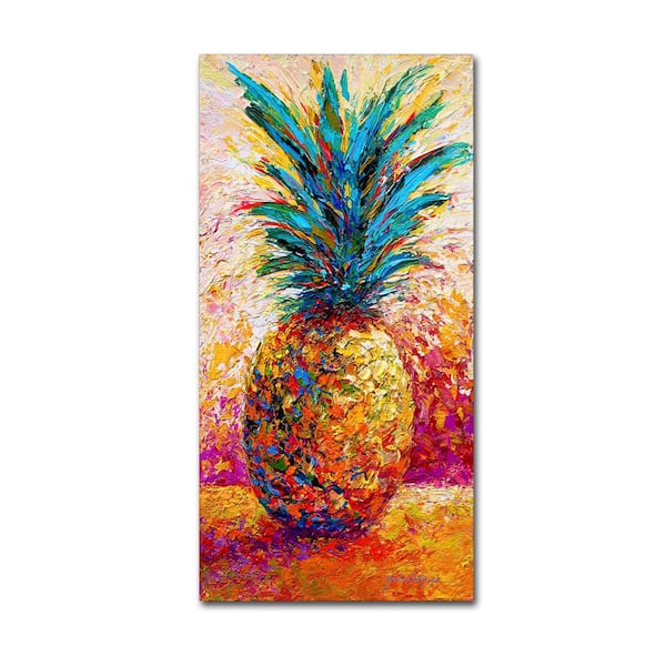 Trademark Fine Art 19 in. x 10 in. "Pineapple Expression" by Marion Rose Printed Canvas Wall Art