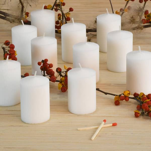 4-15 Hour Unscented Votive Hand Poured Candles~Emergency,Religious,Or Lights Out 