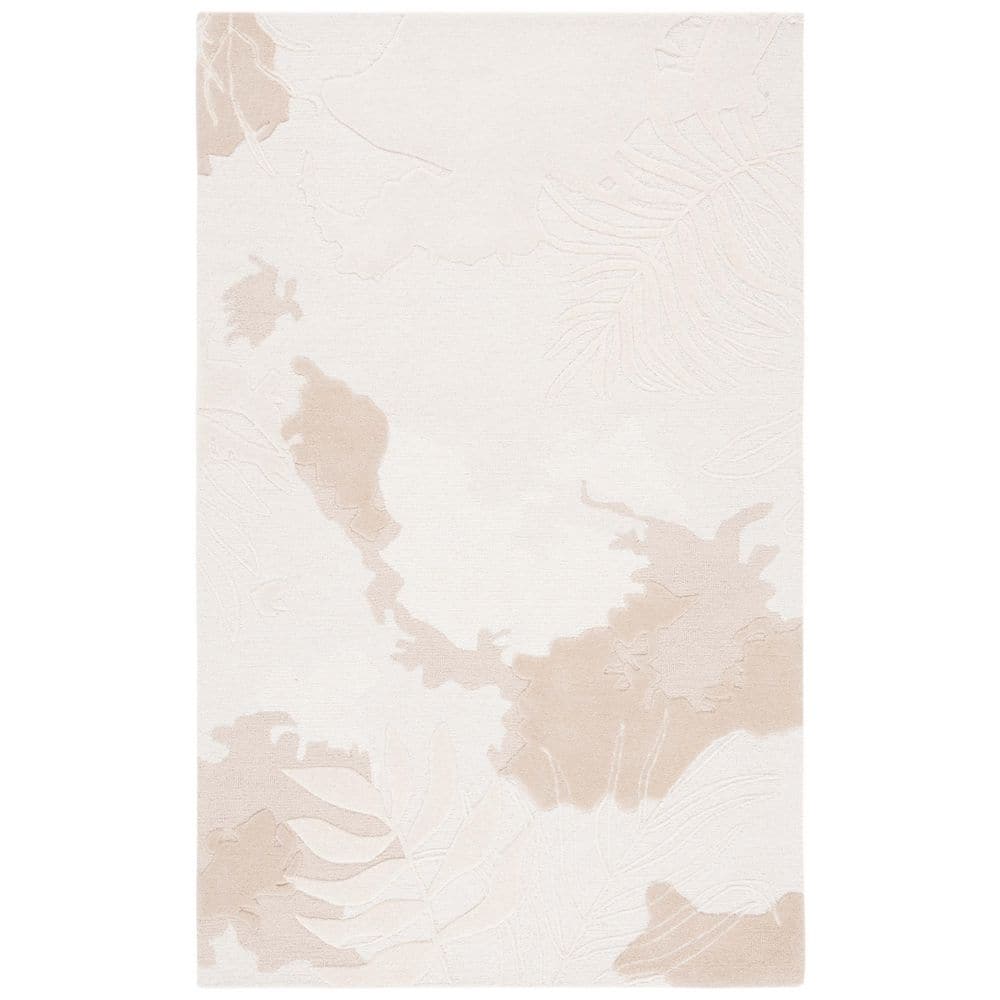 Mykonos 3 ft. x 5 ft. Ivory/Beige High-Low Abstract Area Rug price history on PriceWatchPro