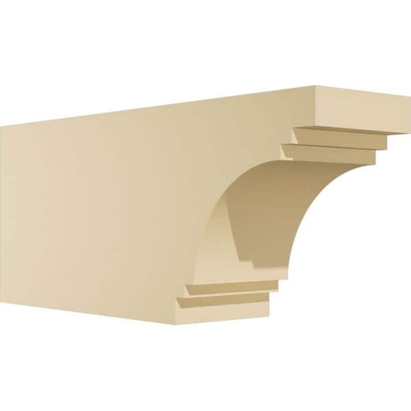 Ekena Millwork Standard Pescadero 6 in. W x 10 in. H x 24 in. D Polyurethane Rafter Tail Outlooker