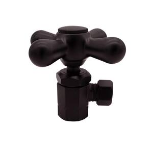 1/2 in. IPS x 3/8 in. O.D. Compression Outlet Angle Stop in Oil Rubbed Bronze