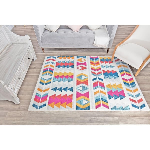 Miko Ginger Lemon Multi 8 ft. x 10 ft. Area Rug