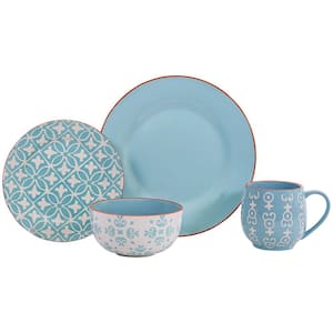 Malaga 16-Piece Stoneware Dinnerware set with Service for 4-People