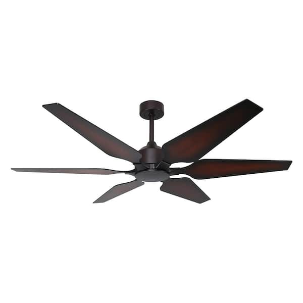 TroposAir Optum 60 in. Indoor/Outdoor Oil Rubbed Bronze Smart Ceiling Fan with Remote Control