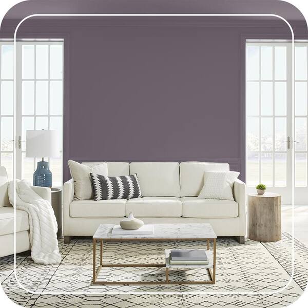 BEHR PREMIUM PLUS 5 gal. #670F-6 Vintage Grape Flat Low Odor