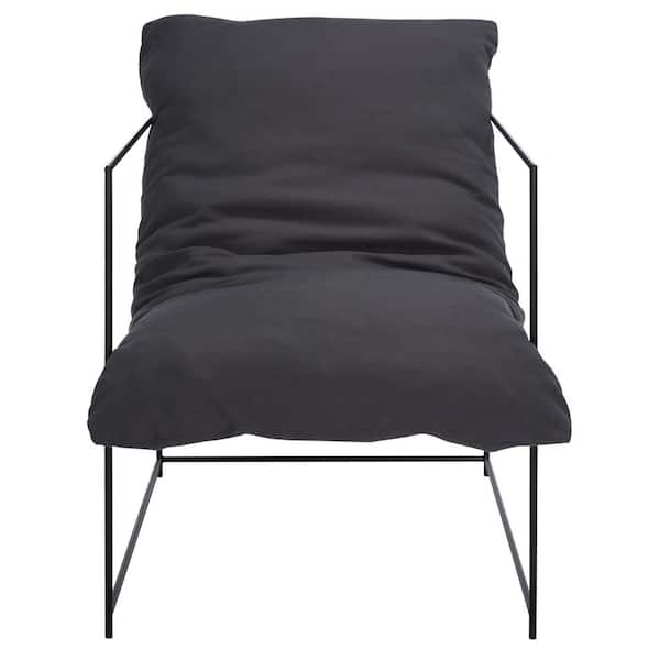 SAFAVIEH Portland Gray/Black Upholstered Accent Chairs