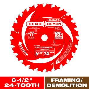 Demo Demon 6-1/2 in. 24-Tooth Framing/Demolition Carbide Circular Saw Blade