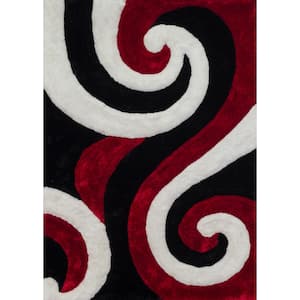 Finesse Summit Red 5 ft. 3 in. x 7 ft. 2 in. Area Rug