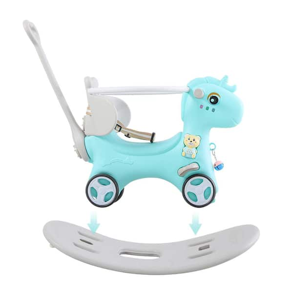 Buy Wooden Baby Horse on Wheels Toy Online