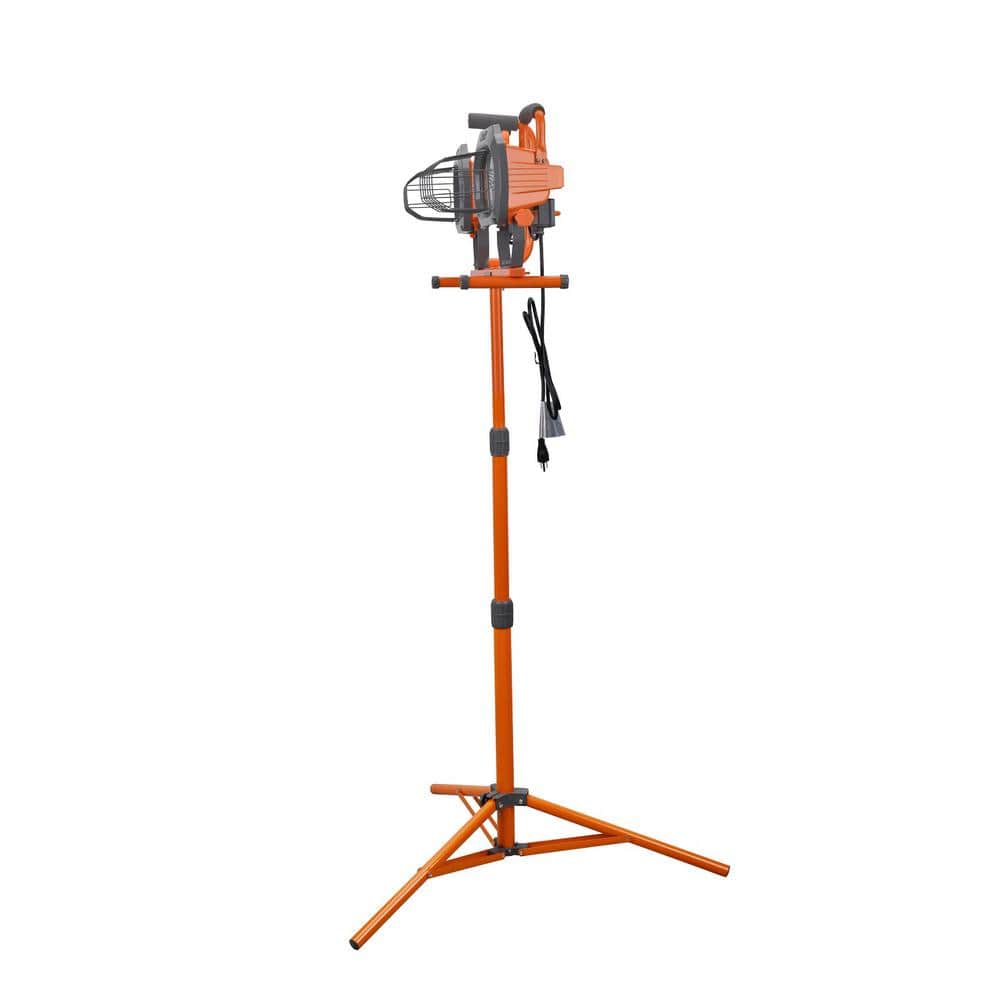 1200-Watt Orange and Gray Halogen Tripod Work Light