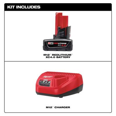 M12 Charger 12Volt 2.5Ah Extended Capacity Battery 48-11-2460 for Milwaukee US 