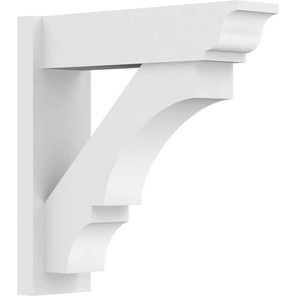 Ekena Millwork Balboa 7 in. W x 24 in. H x 24 in. D Signature Urethane Polyurethane Outlooker with Traditional Ends