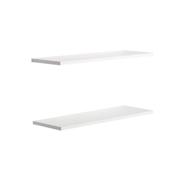 Slim White Floating Shelves 2 Pack, Grey Floating Shelves B Qt