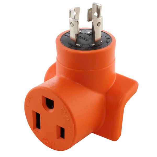 Welder Adapter 30 Amp 4-Prong L14-30P 30 Amp Generator Locking Plug to 6-50R 50 Amp 250-Volt Welder Adapter