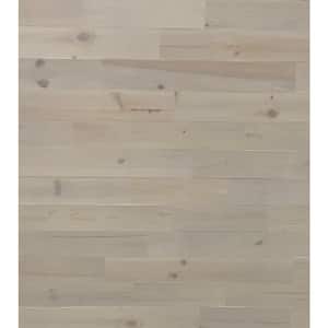 1/8 in. x 4 in. x 12-42 in. Pine Peel and Stick Light Gray Wooden Decorative Wall Paneling (20 sq. ft./Box)