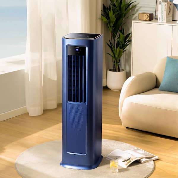 Elexnux 1100 W Electric Tower Ceramic Fan Space Heater with Remote