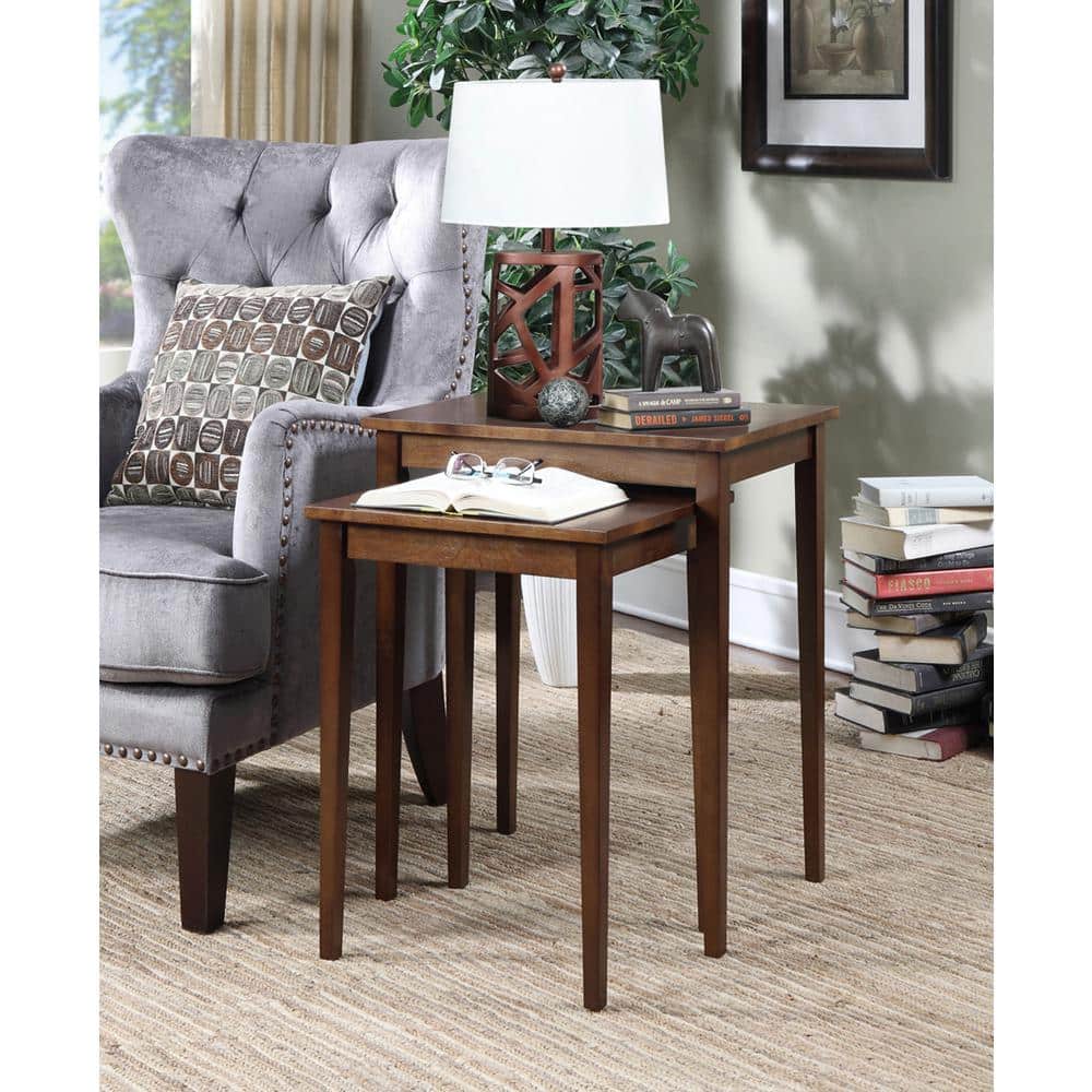 American Heritage Nesting Espresso End Tables (2-Piece) - thumbnail 3