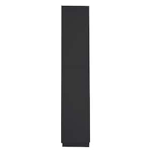 Shaker Assembled 18 in. W x 84 in. H x 24 in. D Tall Pantry Cabinet with 2 Doors in Charcoal Black
