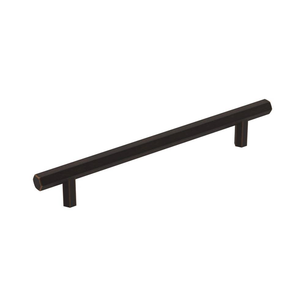 Caliber 6-5/16 in. (160mm) Modern Oil-Rubbed Bronze Bar Cabinet Pull