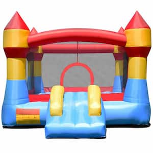 Multi-color Kid Inflatable Bounce House Castle Moonwalk Playhouse Jumper Slide