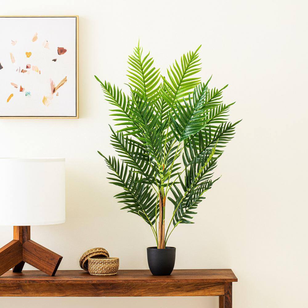 Verdant Haven 35" Artificial Mixed Greenery Potted Fern