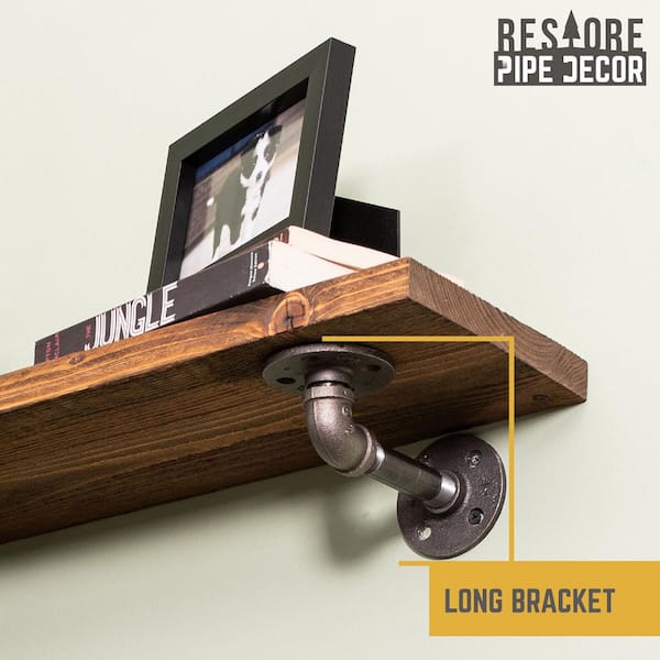 PIPE DECOR 36 in. x 7.5 in. x 6.75 in. Autumn Brown Restore Wood