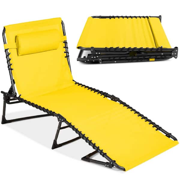 Outsunny Outdoor Folding Chaise Lounge Sun Recliner Beach