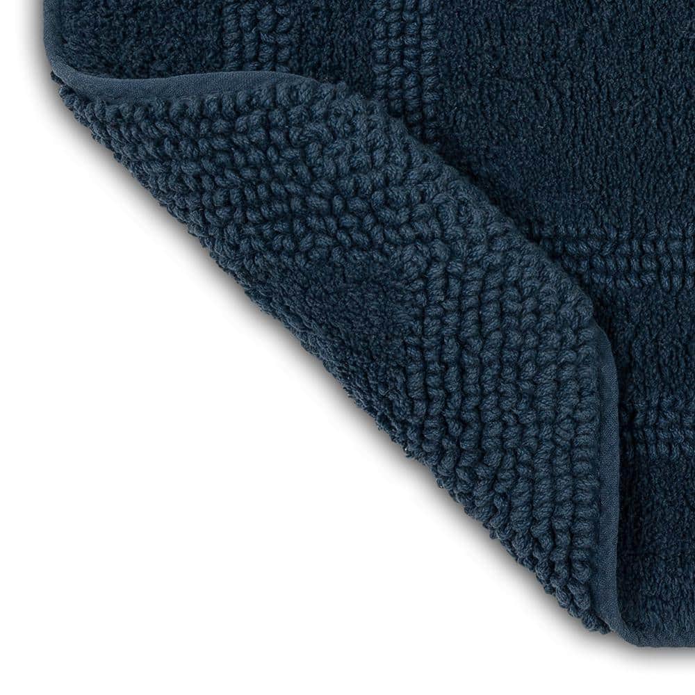 Twilight Boardwalk Reversible Cotton Bath Rug 21" x 34"