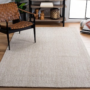 Abstract Ivory/Gray 5 ft. x 8 ft. Speckled Area Rug