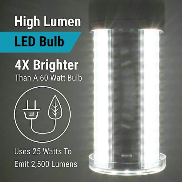 fure Forfærde overskydende GT-LITE 150-Watt Equivalent High Lumen LED COB Bulb 2500 Lumens 25-Watt E26  Base 5000K Daylight GT-CB-25A - The Home Depot