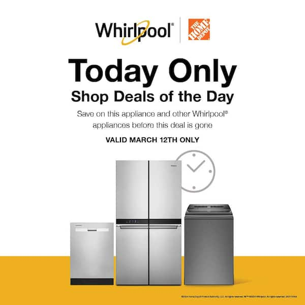 Whirlpool 24 in. Fingerprint Resistant Stainless Steel Top Control  Dishwasher with 3rd Rack WDT730HAMZ - The Home Depot