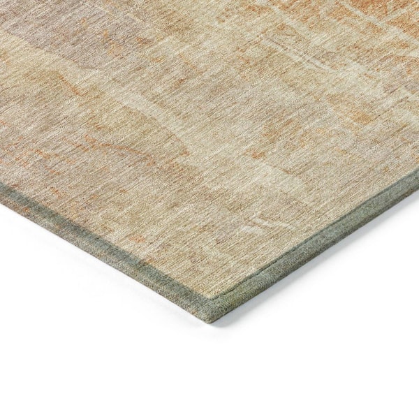 Chantille Machine Washable Indoor/Outdoor Abstract ACN2309 Khaki 8 ft. x 10 ft. Area Rug