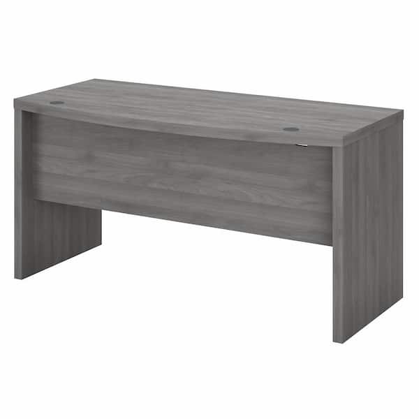 Bush Furniture Echo 60 in. Bow Front Modern Gray Desk