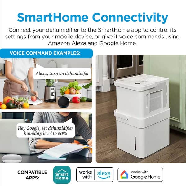 Reviews for Midea 50 pt. Smart CUBE Dehumidifier with Pump