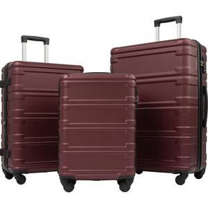 Luggage Sets 3-Pieces 20in. 24in. 28in. Hardside Suitcase 