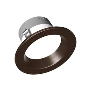 DLR4(v6) 4 in. Oil-Rubbed Bronze Selectable CCT Recessed Integrated LED Downlight Trim
