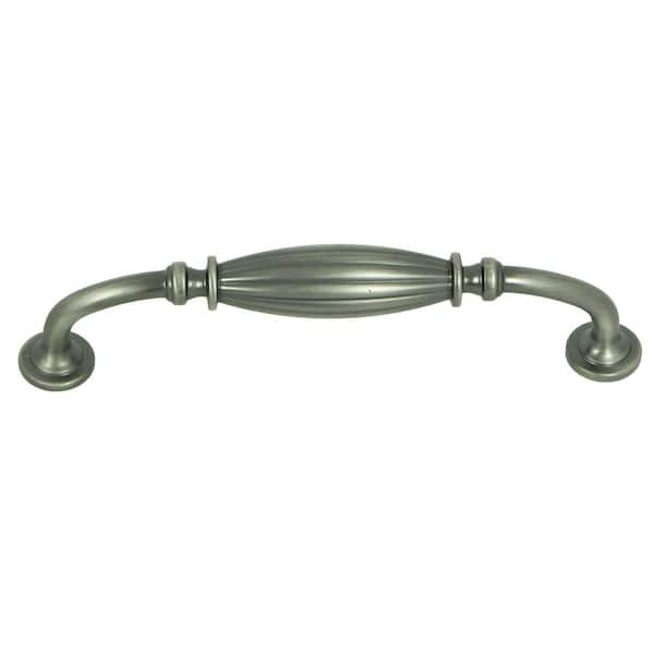 Stone Mill Hardware French Country 5 in. Center-to-Center Weathered Nickel Cabinet Pull (10-Pack)