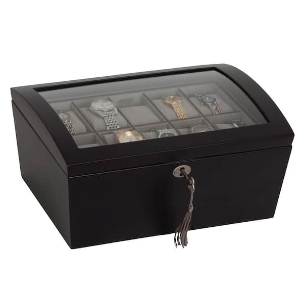 Mele & Co Royce Java Finish Wooden Jewelry Box