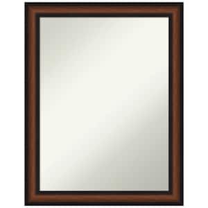 Yale Walnut 21.5 in. H x 27.5 in. W Framed Non-Beveled Bathroom Vanity Mirror in Cherry