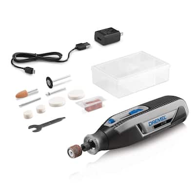 Lite 7760 4-Volt Variable Speed Lithium Ion Cordless Rotary Tool Kit with 10 Accessories