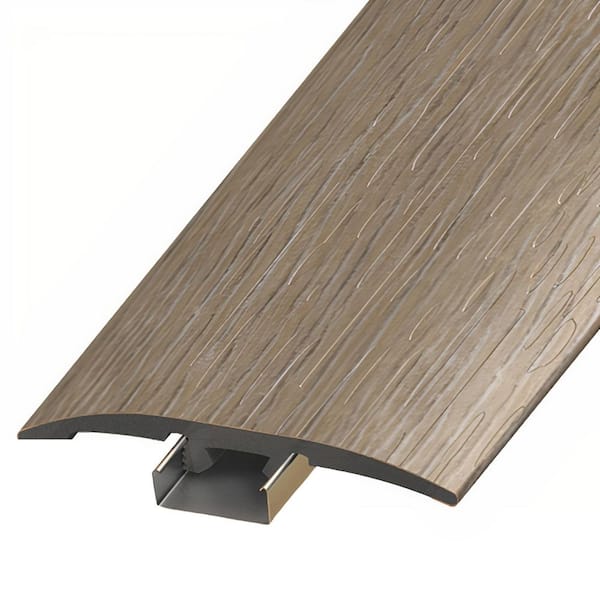 ASPEN FLOORING Ashby 1/4 in. Thick x 2 in. Width x 94 in. Length 3-in-1 T-Mold, Reducer, and End Cap Vinyl Molding