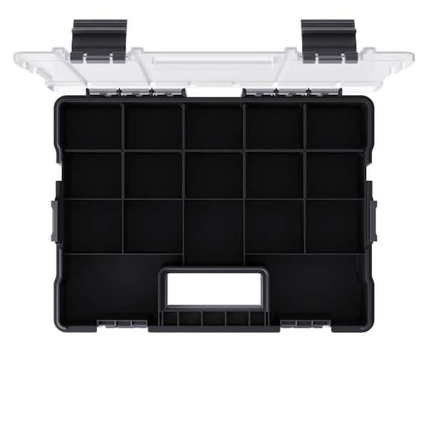 Husky 17-Compartment Adjustable Interlocking Small Parts Organizer