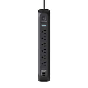 6 ft. 6-Outlet Power Strip Surge Protector