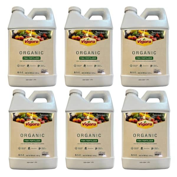 Vigoro 64 oz. Organic Fish Fertilizer Plant Food 6-1-1 (6-Pack)