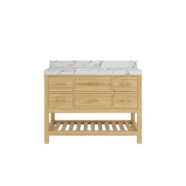 White Washed Teak Lotus Vanity White Washed Teak Lotus Vanity