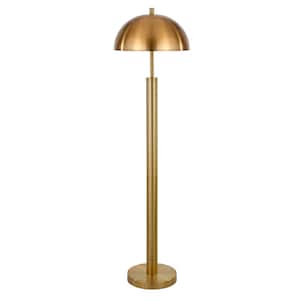 York 58 in. Brass Floor Lamp