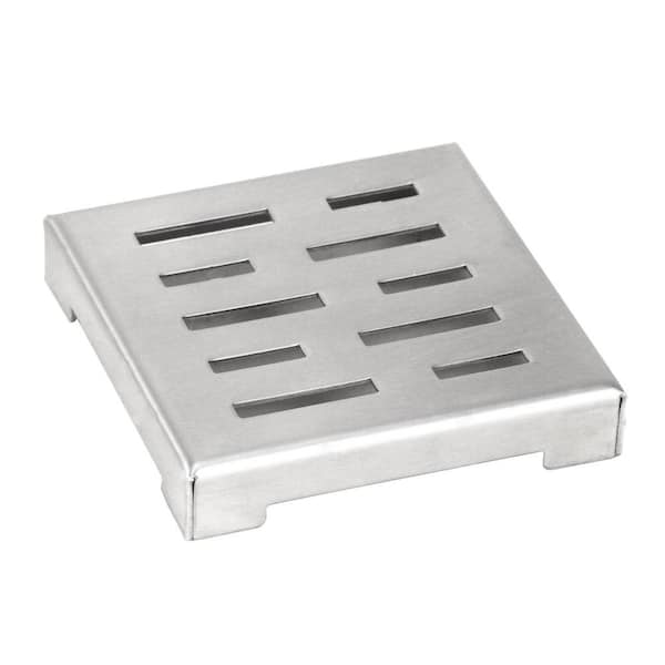 eModernDecor Shower Square Drain 4 in. Brushed 304 Stainless Steel Stripe  Pattern Grate - Plus Reversible Tile Insert and Flat Grate ASD-4-ST - The  Home Depot