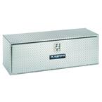 48 in Diamond Plate Aluminum Aluminum Underbody Truck Tool Box with mounting hardware and keys included, Silver