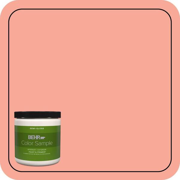 BEHR PREMIUM PLUS 8 oz. #190B-4 Duchess Rose Semi-Gloss Interior/Exterior Paint & Primer Color Sample