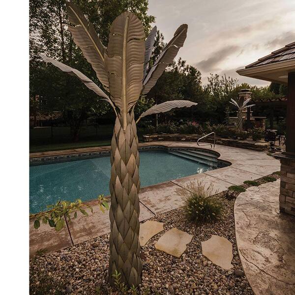 Desert Steel 8 ft. Paradise Palm Torch-DISCONTINUED